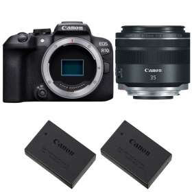 Canon EOS R10 + RF 35 mm F1.8 IS Macro STM + 2 Canon LP-E17-1