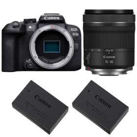 Canon EOS R10 + RF 15-30 mm f/4,5-6,3 IS STM + 2 Canon LP-E17-1