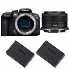 Canon EOS R10 + RF-S 18-45 mm f/4,5-6,3 IS STM + 2 Canon LP-E17-1
