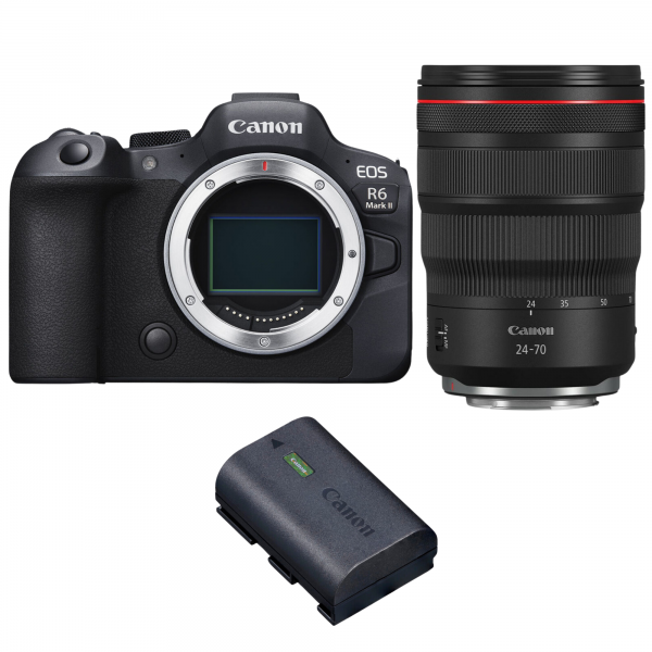 Canon EOS R6 Mark II + RF 24-70mm f/2.8 L IS USM + 1 Canon LP-E6NH-1