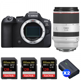Canon EOS R6 Mark II + RF 70-200mm f/2.8 L IS USM + 3 SanDisk 128GB Extreme PRO UHS-II SDXC 300 MB/s + 2 Canon LP-E6NH-1