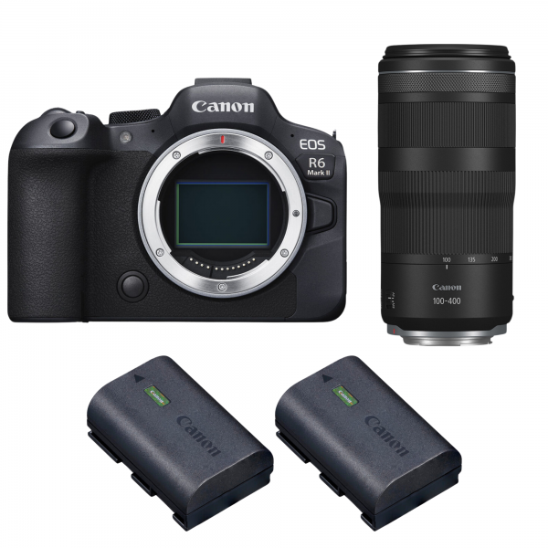 Canon EOS R6 Mark II + RF 100-400mm f/5.6-8 IS USM + 2 Canon LP-E6NH-1