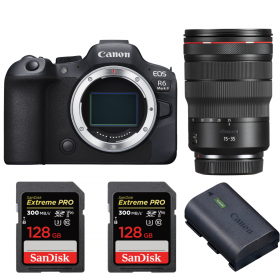 Canon EOS R6 Mark II + RF 15-35mm f/2.8 L IS USM + 2 SanDisk 128GB Extreme PRO UHS-II SDXC 300 MB/s + 1 Canon LP-E6NH-1