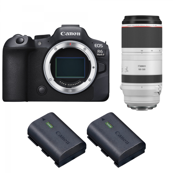 Canon EOS R6 Mark II + RF 100-500mm f/4.5-7.1 L IS USM + 2 Canon LP-E6NH-1