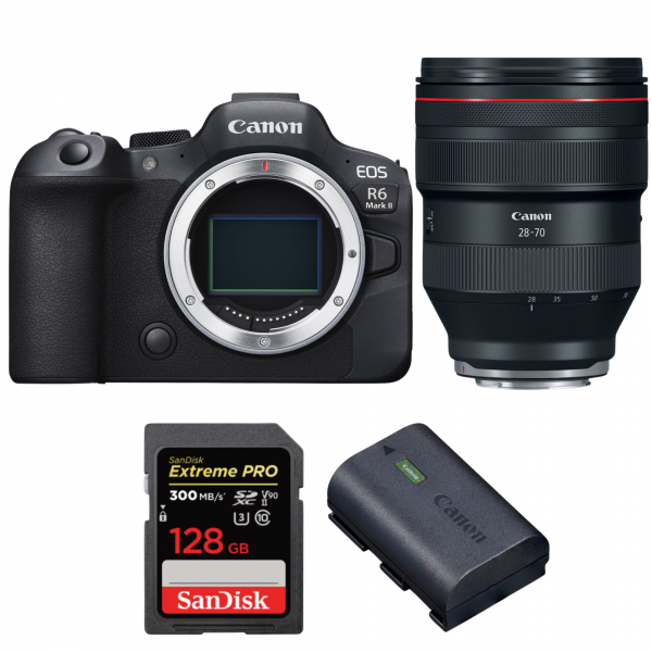 Canon EOS R6 Mark II + RF 28-70mm f/2 L USM + 1 SanDisk 128GB Extreme PRO UHS-II SDXC 300 MB/s + 1 Canon LP-E6NH-1