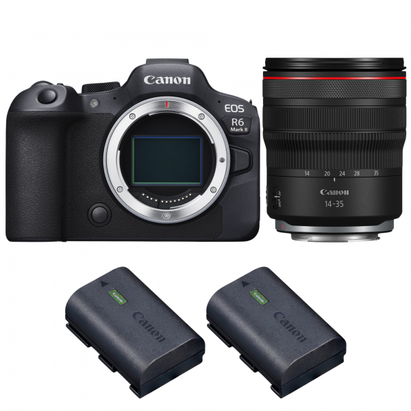 Canon EOS R6 Mark II + RF 14-35mm f/4 L IS USM + 2 Canon LP-E6NH-1