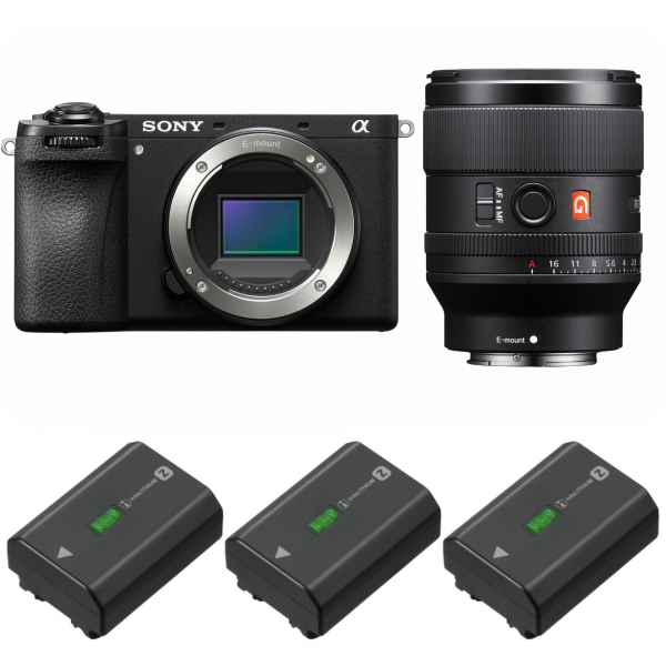 Sony A6700 + FE 35mm f/1.4 GM + 3 Sony NP-FZ100-1