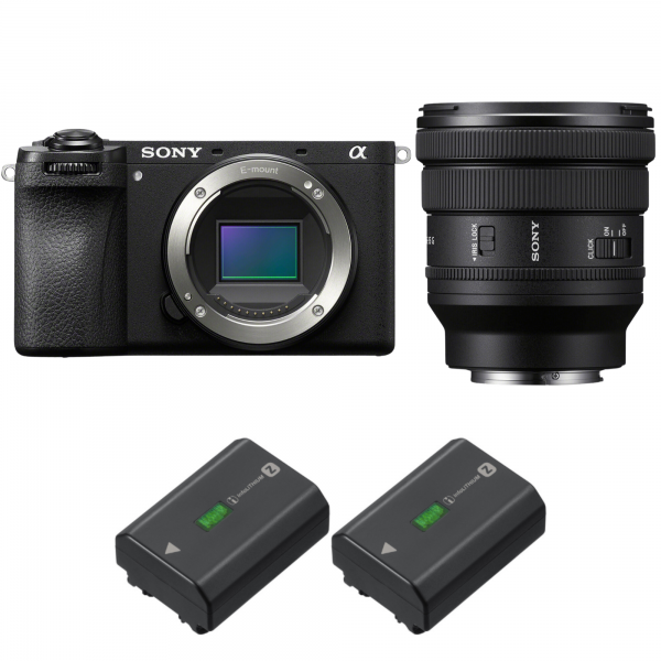 Sony A6700 + FE PZ 16-35mm f/4 G + 2 Sony NP-FZ100-1