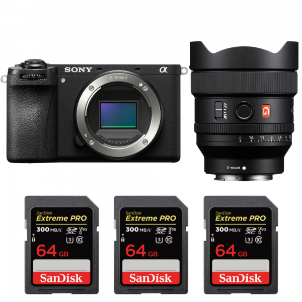 Sony A6700 + FE 14mm f/1.8 GM + 3 SanDisk 64GB Extreme PRO UHS-II SDXC 300 MB/s-1