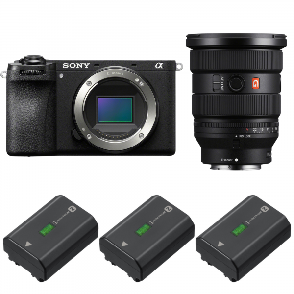 Sony A6700 + FE 16-35mm f/2.8 GM II + 3 Sony NP-FZ100-1