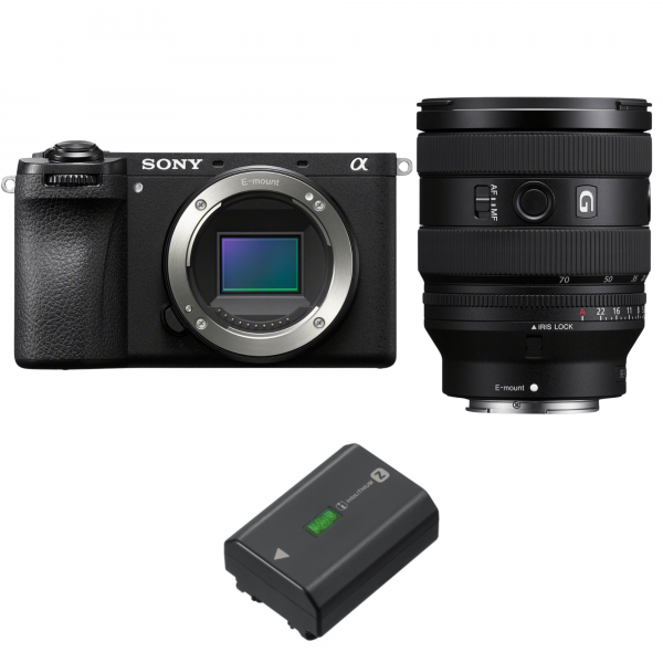 Sony A6700 + FE 20-70mm f/4 G + 1 Sony NP-FZ100-1