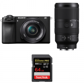 Sony A6700 + 16-50mm f/3.5-5.6 OSS + 70-350mm f/4.5-6.3 G OSS + 1 SanDisk 64GB Extreme PRO UHS-II SDXC 300 MB/s-1