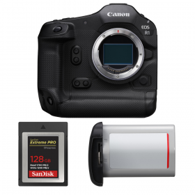 Canon EOS R1 + 1 SanDisk 128GB Extreme PRO CFexpress Type B + Canon LP-E19-1