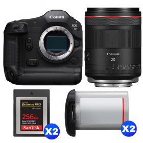 Canon EOS R1 + RF 20mm f/1.4 L VCM + 2 SanDisk 256GB Extreme PRO CFexpress Type B + 2 Canon LP-E19-1