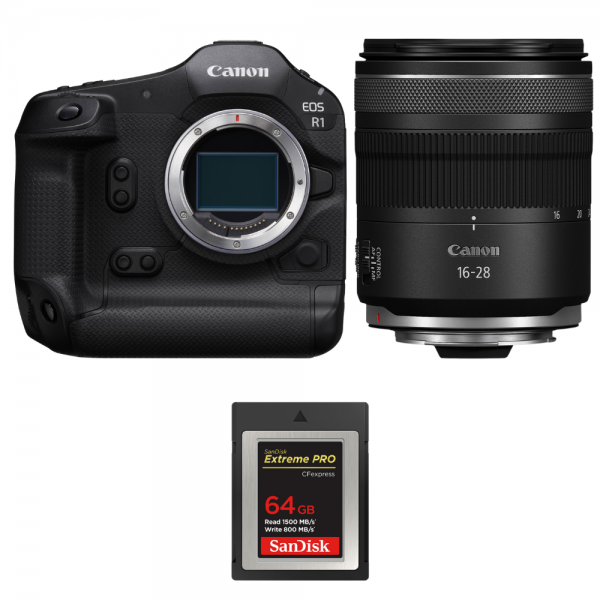 Canon EOS R1 + RF 16-28mm f/2.8 IS STM + 1 SanDisk 64GB Extreme PRO CFexpress Type B-1