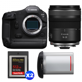 Canon EOS R1 + RF 16-28mm f/2.8 IS STM + 2 SanDisk 512GB Extreme PRO CFexpress Type B + Canon LP-E19-1