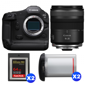 Canon EOS R1 + RF 16-28mm f/2.8 IS STM + 2 SanDisk 64GB Extreme PRO CFexpress Type B + 2 Canon LP-E19-1