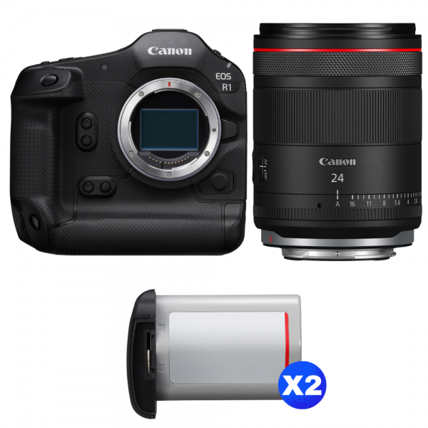 Canon EOS R1 + RF 24mm f/1.4 L VCM + 2 Canon LP-E19-1