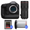 Canon EOS R1 + RF 70-200mm f/2.8 L IS USM Z Negro + 2 SanDisk 64GB Extreme PRO CFexpress Type B + 2 Canon LP-E19-1