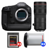 Canon EOS R1 + RF 70-200mm f/2.8 L IS USM Z Black + 3 SanDisk 256GB Extreme PRO CFexpress Type B + 2 Canon LP-E19-1