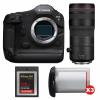 Canon EOS R1 + RF 70-200mm f/2.8 L IS USM Z Negro + 1 SanDisk 128GB Extreme PRO CFexpress Type B + 3 Canon LP-E19-1