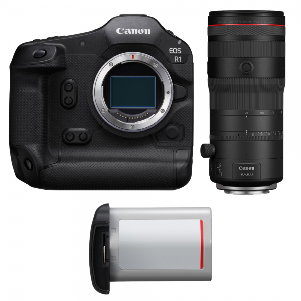 Canon EOS R1 + RF 70-200mm f/2.8 L IS USM Z Negro + Canon LP-E19-1