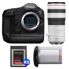 Canon EOS R1 + RF 70-200mm f/2.8 L IS USM Z White + 2 SanDisk 128GB Extreme PRO CFexpress Type B + Canon LP-E19-1