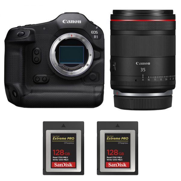 Canon EOS R1 + RF 35mm f/1.4 L VCM + 2 SanDisk 128GB Extreme PRO CFexpress Type B-1