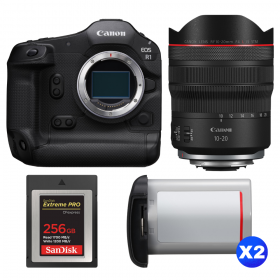 Canon EOS R1 + RF 10-20mm f/4 L IS STM + 1 SanDisk 256GB Extreme PRO CFexpress Type B + 2 Canon LP-E19-1