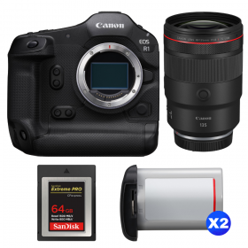 Canon EOS R1 + RF 135mm f/1.8 L IS USM + 1 SanDisk 64GB Extreme PRO CFexpress Type B + 2 Canon LP-E19-1