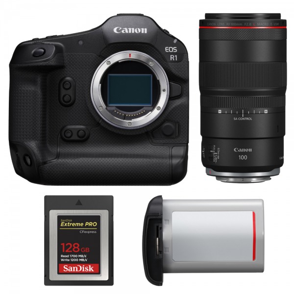 Canon EOS R1 + RF 100mm f/2.8 L Macro IS USM + 1 SanDisk 128GB Extreme PRO CFexpress Type B + Canon LP-E19-1