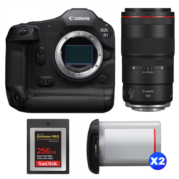 Canon EOS R1 + RF 100mm f/2.8 L Macro IS USM + 1 SanDisk 256GB Extreme PRO CFexpress Type B + 2 Canon LP-E19-1