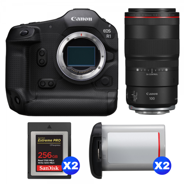 Canon EOS R1 + RF 100mm f/2.8 L Macro IS USM + 2 SanDisk 256GB Extreme PRO CFexpress Type B + 2 Canon LP-E19-1