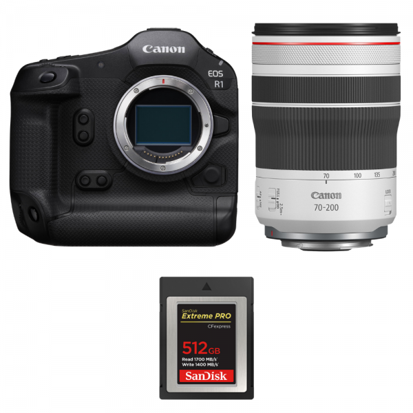 Canon EOS R1 + RF 70-200mm f/4 L IS USM + 1 SanDisk 512GB Extreme PRO CFexpress Type B-1