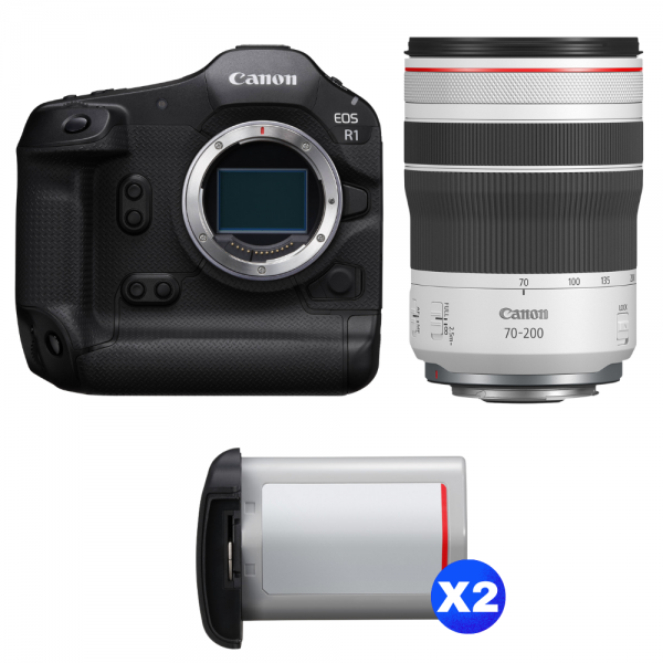 Canon EOS R1 + RF 70-200mm f/4 L IS USM + 2 Canon LP-E19-1