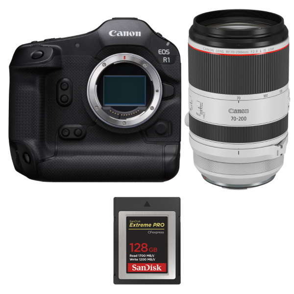 Canon EOS R1 + RF 70-200mm f/2.8 L IS USM + 1 SanDisk 128GB Extreme PRO CFexpress Type B-1