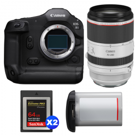Canon EOS R1 + RF 70-200mm f/2.8 L IS USM + 2 SanDisk 64GB Extreme PRO CFexpress Type B + Canon LP-E19-1
