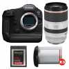 Canon EOS R1 + RF 70-200mm f/2.8 L IS USM + 1 SanDisk 128GB Extreme PRO CFexpress Type B + 3 Canon LP-E19-1