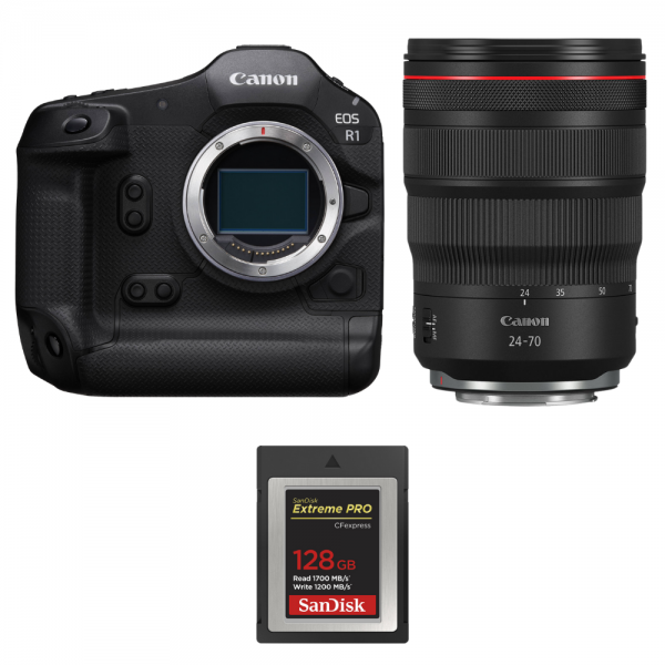 Canon EOS R1 + RF 24-70mm f/2.8 L IS USM + 1 SanDisk 128GB Extreme PRO CFexpress Type B-1