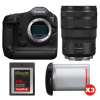 Canon EOS R1 + RF 24-70mm f/2.8 L IS USM + 1 SanDisk 128GB Extreme PRO CFexpress Type B + 3 Canon LP-E19-1