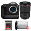 Canon EOS R1 + RF 15-35mm f/2.8 L IS USM + 1 SanDisk 256GB Extreme PRO CFexpress Type B + 3 Canon LP-E19-1