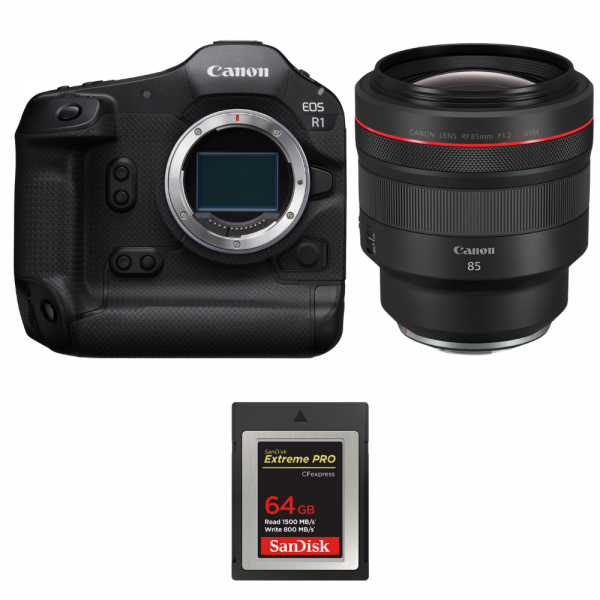 Canon EOS R1 + RF 85mm f/1.2 L USM + 1 SanDisk 64GB Extreme PRO CFexpress Type B-1