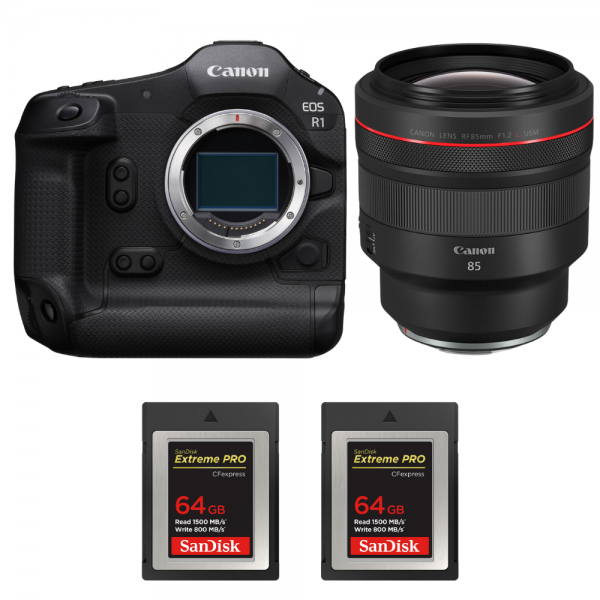 Canon EOS R1 + RF 85mm f/1.2 L USM + 2 SanDisk 64GB Extreme PRO CFexpress Type B-1