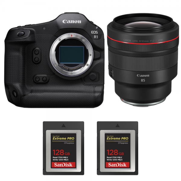 Canon EOS R1 + RF 85mm f/1.2 L USM + 2 SanDisk 128GB Extreme PRO CFexpress Type B-1