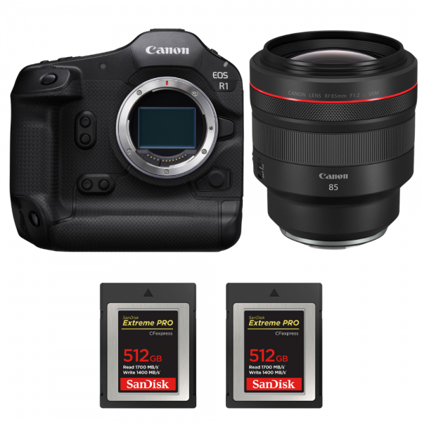 Canon EOS R1 + RF 85mm f/1.2 L USM + 2 SanDisk 512GB Extreme PRO CFexpress Type B-1