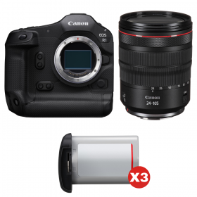 Canon EOS R1 + RF 24-105mm f/4 L IS USM + 3 Canon LP-E19-1