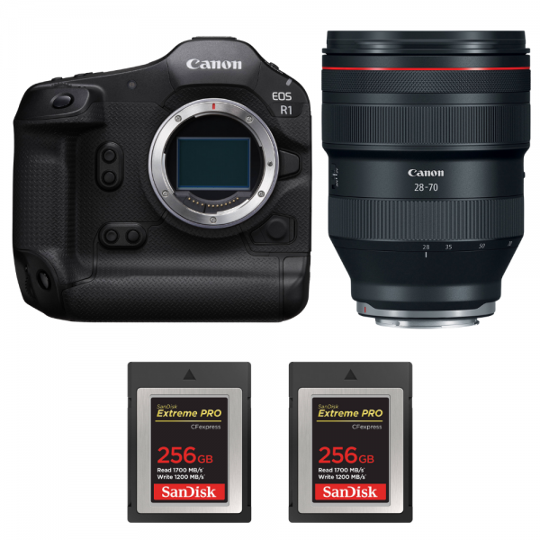 Canon EOS R1 + RF 28-70mm f/2 L USM + 2 SanDisk 256GB Extreme PRO CFexpress Type B-1
