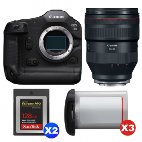 Canon EOS R1 + RF 28-70mm f/2 L USM + 2 SanDisk 128GB Extreme PRO CFexpress Type B + 3 Canon LP-E19-1