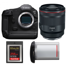 Canon EOS R1 + RF 50mm f/1.2 L USM + 1 SanDisk 256GB Extreme PRO CFexpress Type B + Canon LP-E19-1