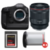 Canon EOS R1 + RF 50mm f/1.2 L USM + 1 SanDisk 256GB Extreme PRO CFexpress Type B + 3 Canon LP-E19-1